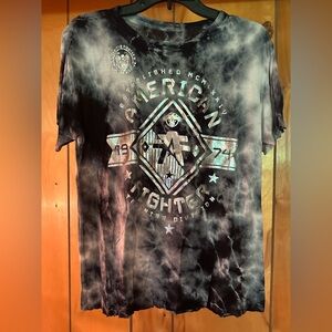 American Fighter Black and Gray Short Sleeve Tees